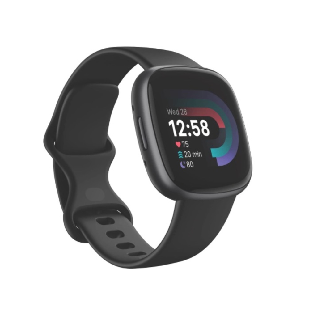 Fitbit Versa 3 with charger graphite/black